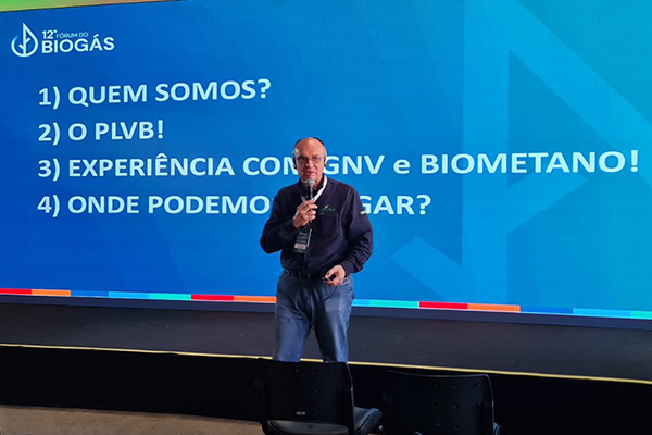 PLVB destaca inovação em transporte sustentável no 12º Fórum do Biogás